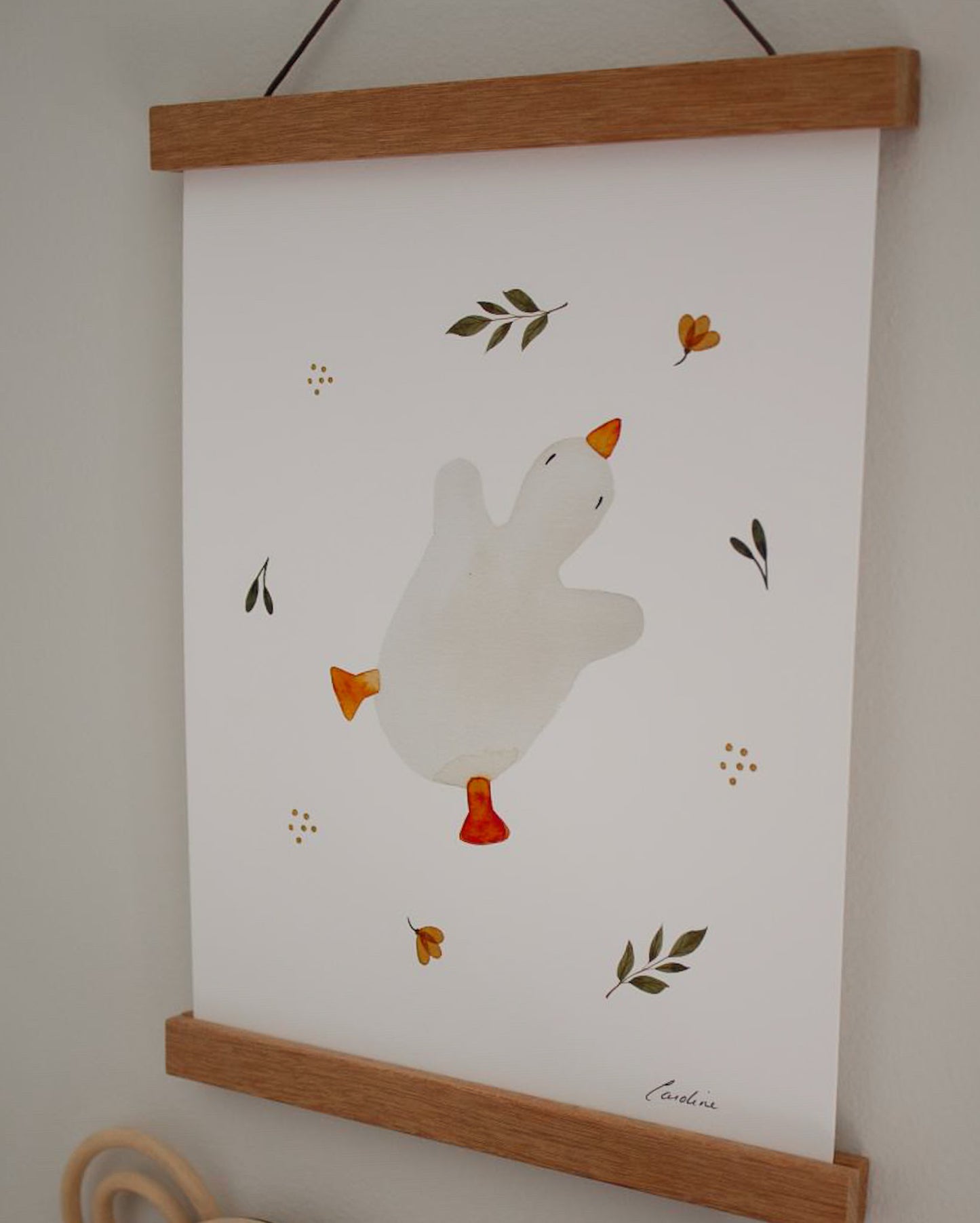 L'impression d'aquarelle d'oie