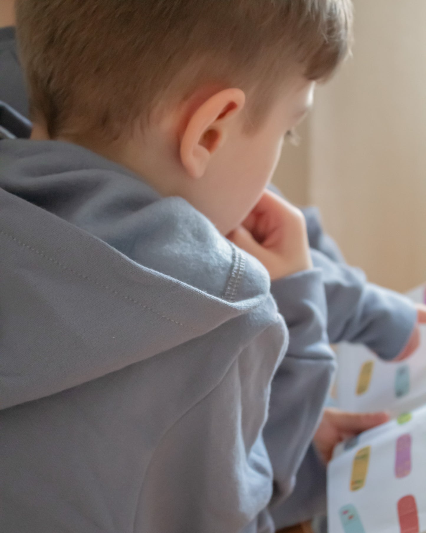 Le coton ouaté With Love bleu