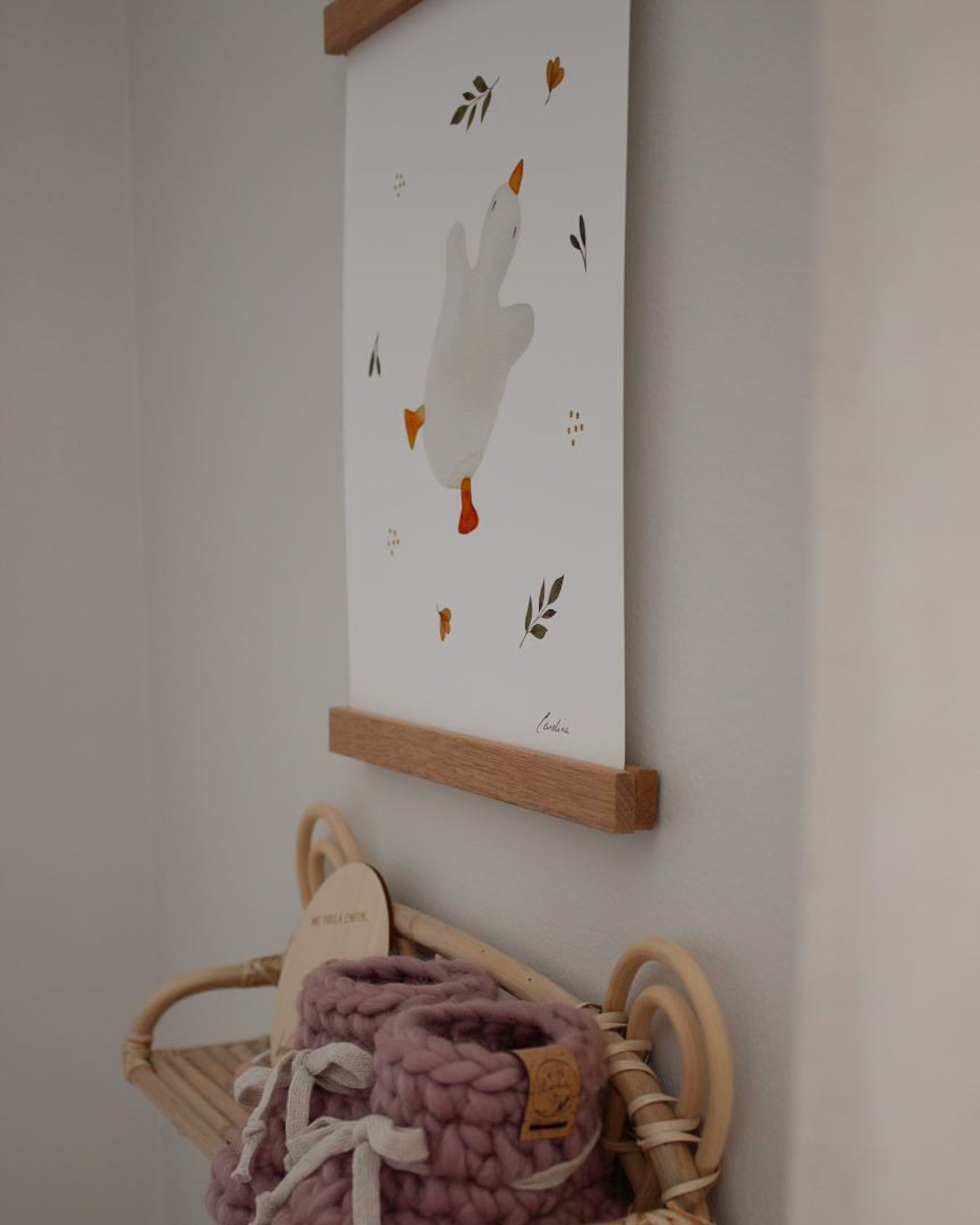 L'impression d'aquarelle d'oie