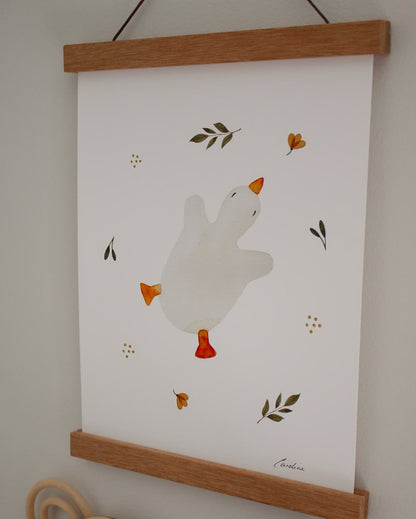 L'impression d'aquarelle d'oie