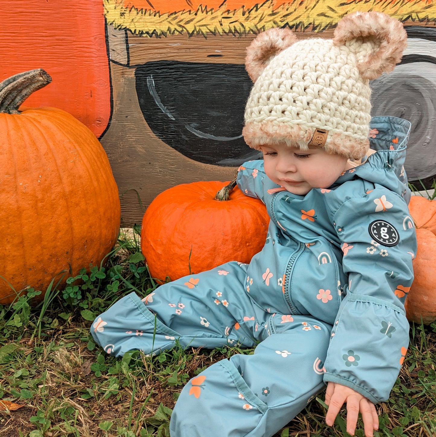 La tuque ourson avec fourrure