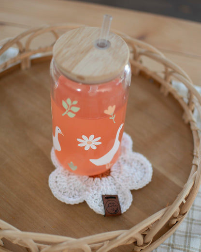 Le sous-verre fleuri